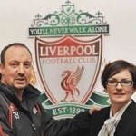 Rafa benitez with Natalie Wignall, Liverpool FC