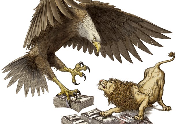 Eagle vs lion