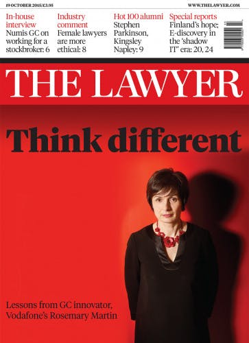 The Lawyer 19 October front cover