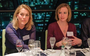Ingrid Cope and Clare Bates, lawyers and business ethics, GC2B roundtable