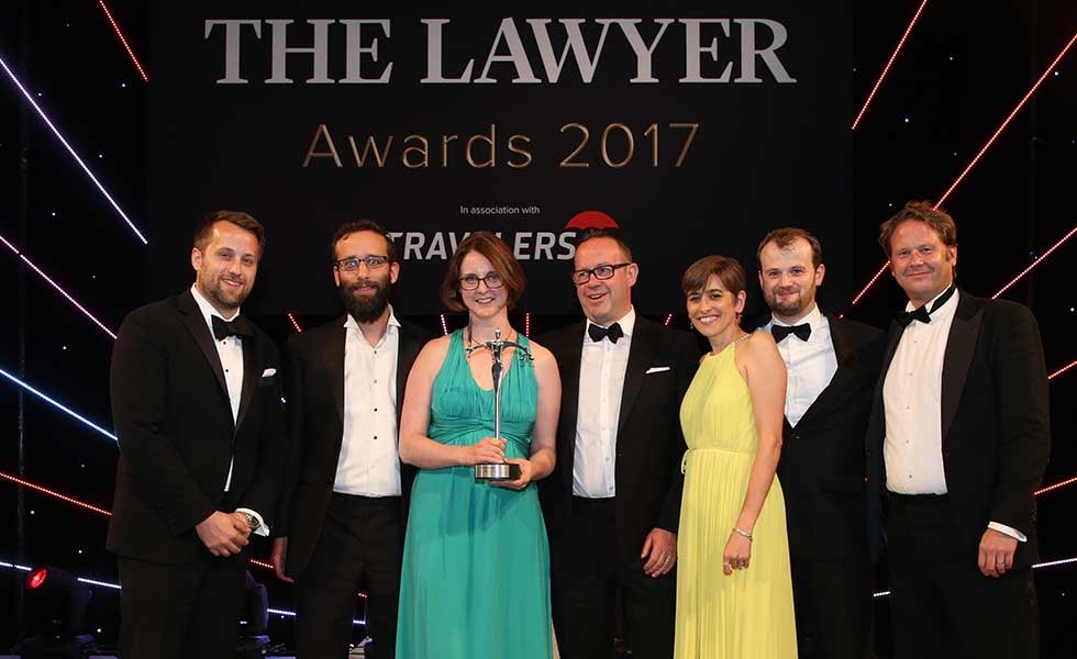 The Lawyer Awards Boutique Law Firm winner 2017, The Lawyer Awards 2017 Boutique Law Firm winner Kemp Little