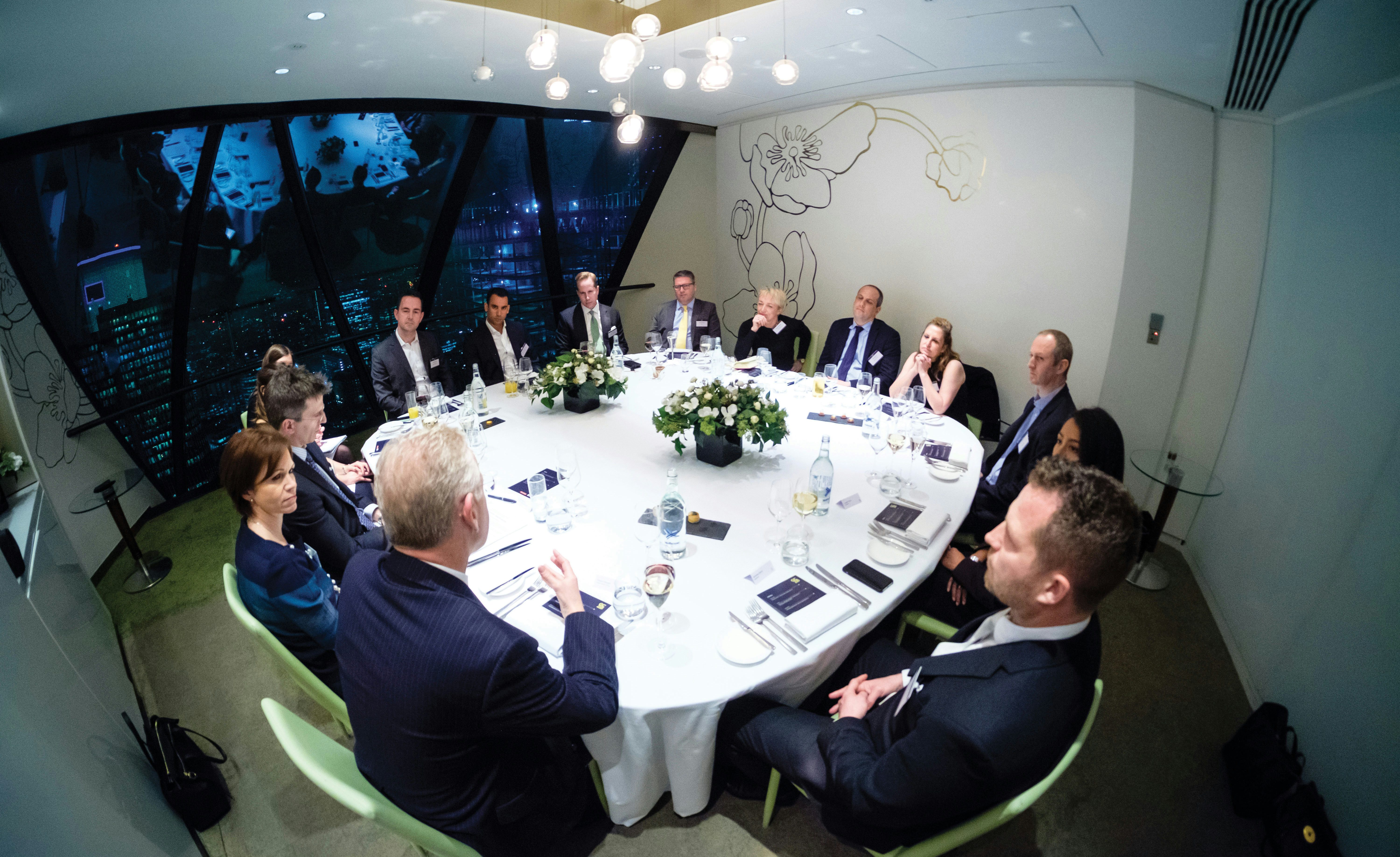Picture of participants in a GC2B roundtable hosted by The Lawyer and Berwin Leighton Paisner that discussed how to attract the right in-house lawyers