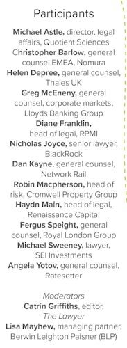 List of participants in GC2B initiative by The Lawyer and Berwin Leighton Paisner