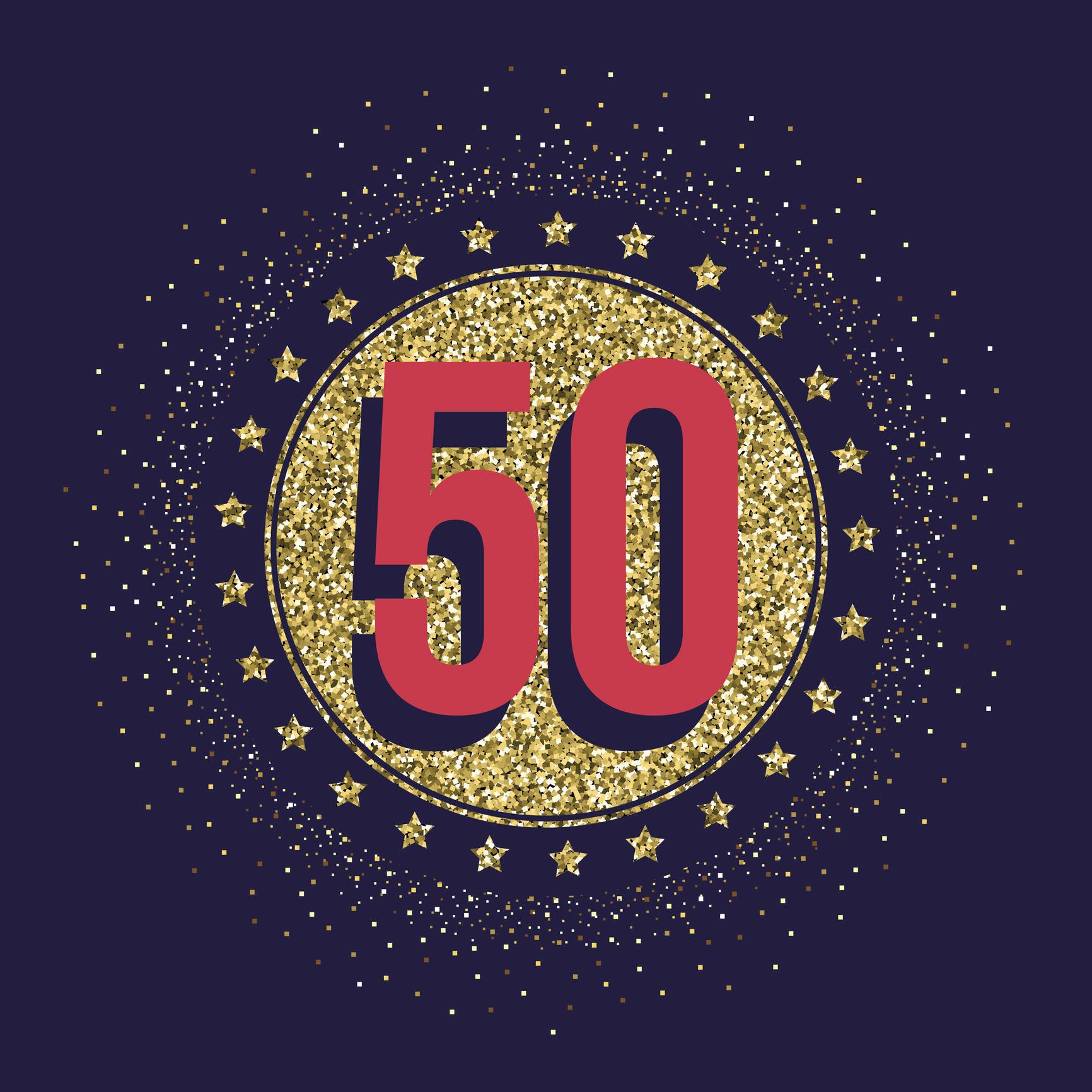 Юбилей 50 лет логотип