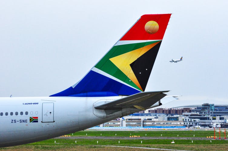 South African Airlines, plane, aeroplane, airport