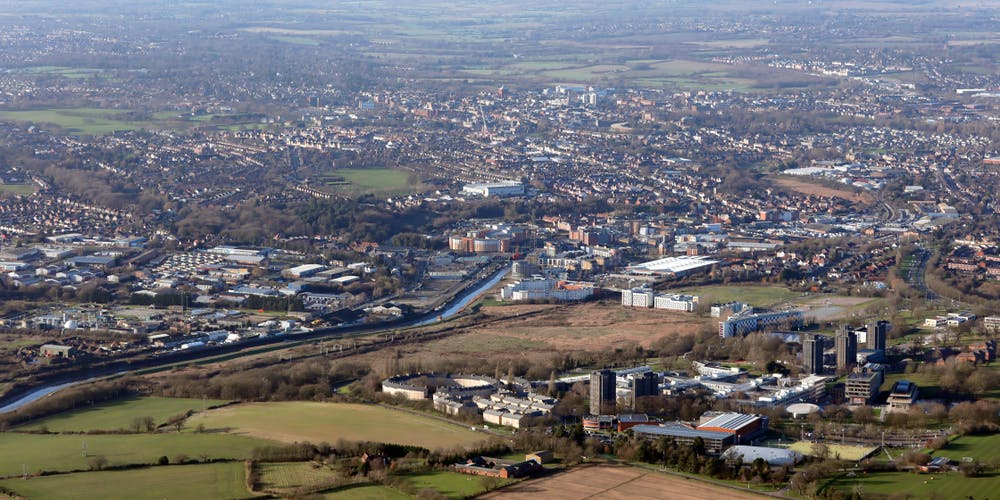 Colchester aerial view