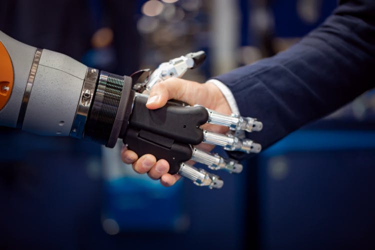 Robot handshake